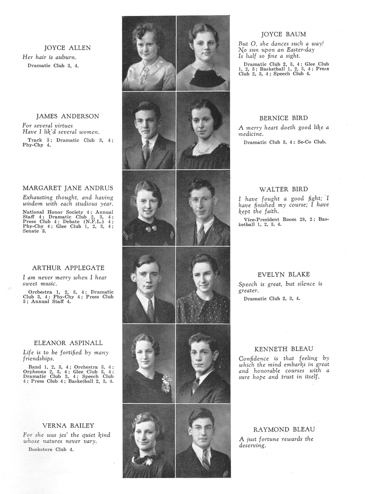 Ilion High School Class of 1936-1