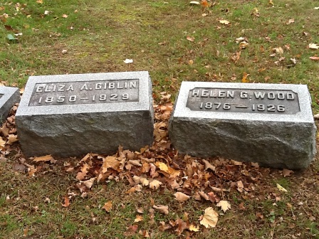 St. Agnes Cemetery - Ilion NY, Richard Giblin Plot - Eliza A. Giblin and Helen (Giblin) Wood