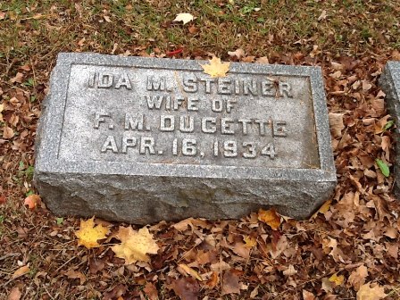 St. Agnes Cemetery - Ilion NY, Ducette  Family Plot - Ida Steiner Ducette