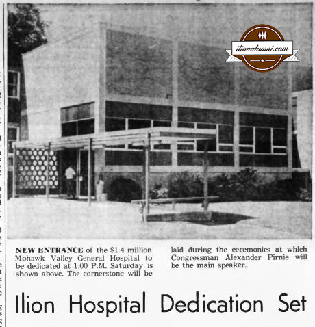 The Herkimer Evening Telegram Ilion Hospital Dedication
