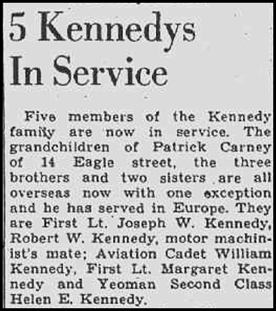 5 Kennedys in Service