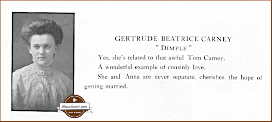Gertrude (Carney) Tracy - Ilion Senior Annual 1909 Yearbook