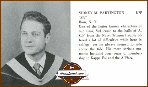Sidney Partington Albany College of Pharmacy Graduation 1951