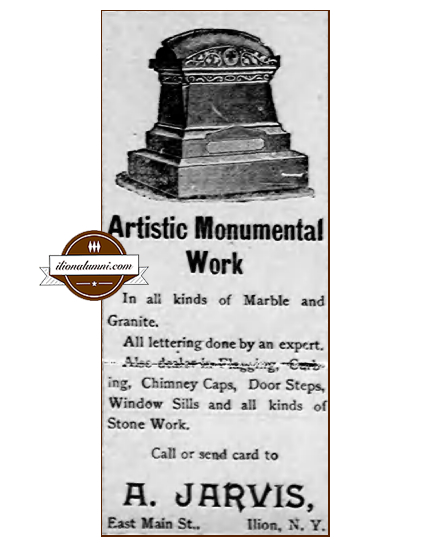May 2021 - 1904 Jarvis Monument Advertisement