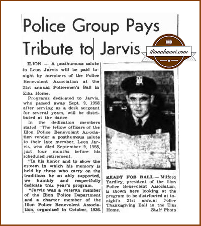 May 2021 - 1958 Tribute to Leon Jarvis - Policemen's Ball
