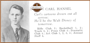 1938 Yearbook Art Editor - Carl Hansel