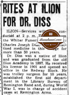 The Herkimer Telegram Ilion High School - Class of 1897 - Dr. Diss