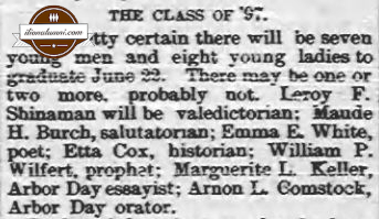 Ilion Citizen Ilion High School - Class of 1897