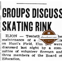 Herkimer Evening Telegram Ilion High School Groups Discuss Skating Rink Class of 1957