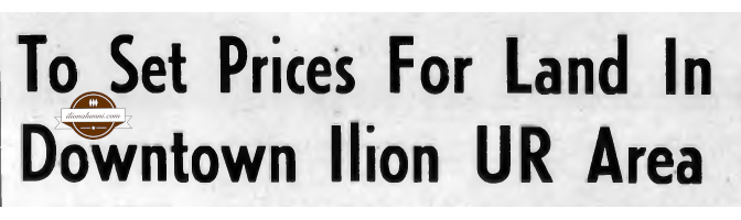 Herkimer Evening Telegram - To Set Prices For Land In Downtown Ilion UR Area - 1970