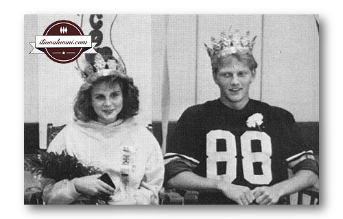 Homecoming King Steve Smith and Shauna (Phelps) Wright Class of 1987