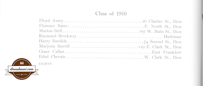 1911 Class Annual List of 1910 Class Members Part 1