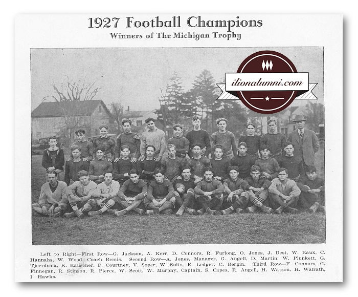 Ilion High School Class of 1928 - Fall 1927 Football Season Team