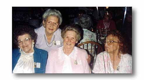1941 Doris Mosseau Lewis, Hazel Beach Seckner, Verna Nichols Arnold & Arline Sterling Breback