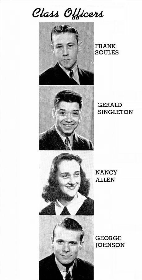 Ilion High School Class of 1942-Class Officers