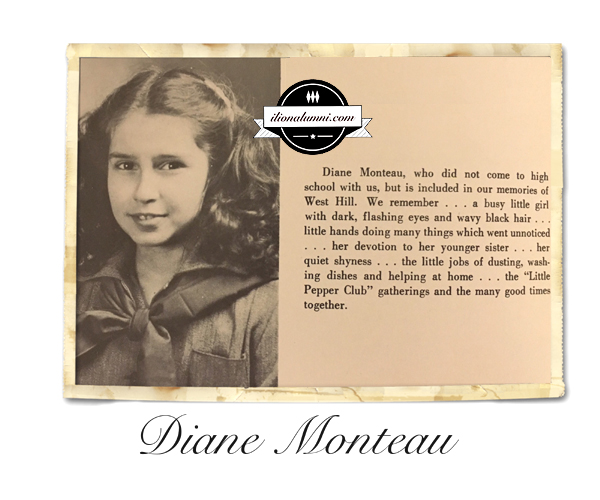 1953 Yearbook - Diane Monteau