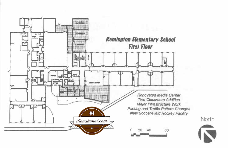1999 Floor Plan of Remington School