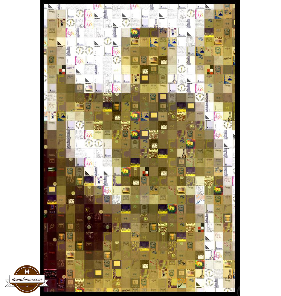Ilion Yearbook Mirror Photo Montage Closeup