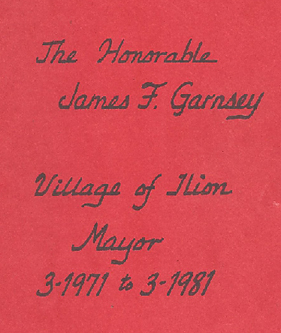 The Honorable James F. Garnsey Booklet