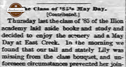 Ilion Citizen IHS Academy 1885