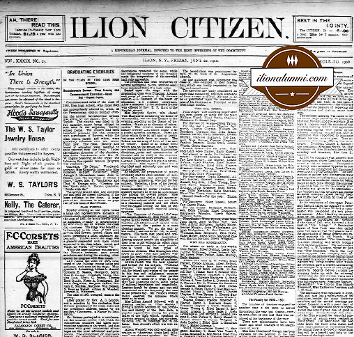Ilion Citizen IHS Graduates 1900