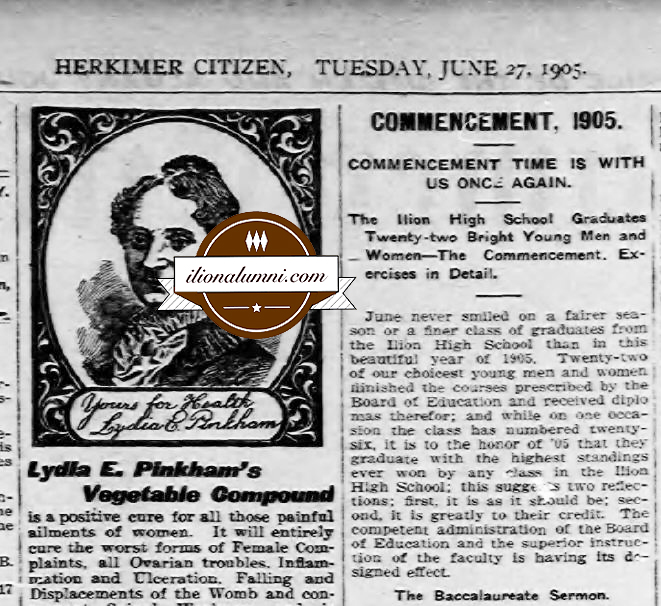 
Ilion Citizen IHS Graduation Speakers 1905
