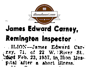 Utica Observer - IHS 1905 - James Edward Carney