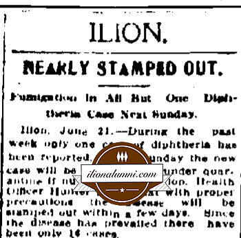 Utica Herald-Dispatch Diphtheria  1907