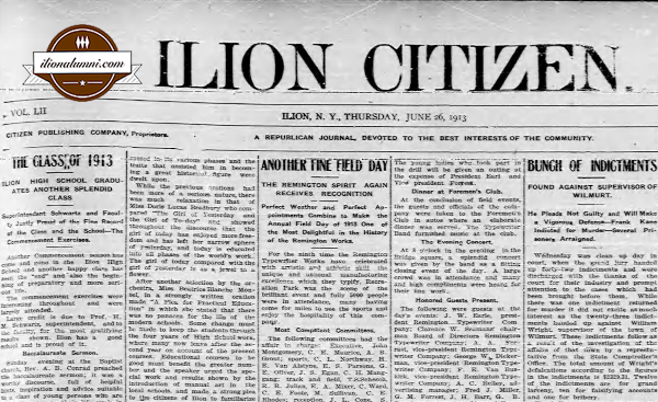 Ilion Citizen IHS Graduates 1913
