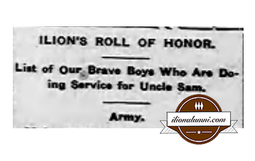 Ilion Citizen - Boys Who Are Doing Service for Uncle Sam - IHS  1917