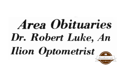 The Herkimer Evening Telegram - Dr. Robert Luke, An Ilion Optometrist - Class of 1925