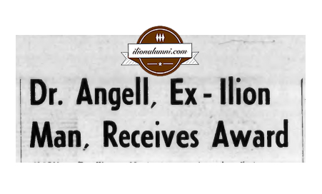 The Herkimer Evening Telegram - Dr. Angell, Ex-Ilion Man Receives Award - Class of 1925