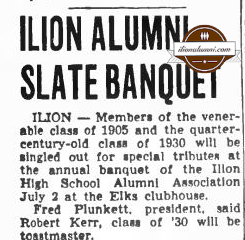 
Herkimer Evening Telegram IHS Graduation Speakers 1930