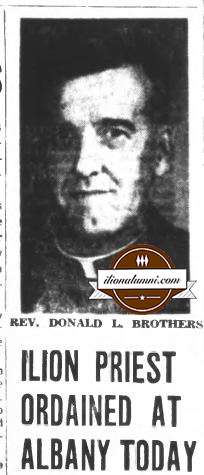 The Herkimer Evening Telegram - Rev. Donald L. Brothers-  IHS Class of 1930