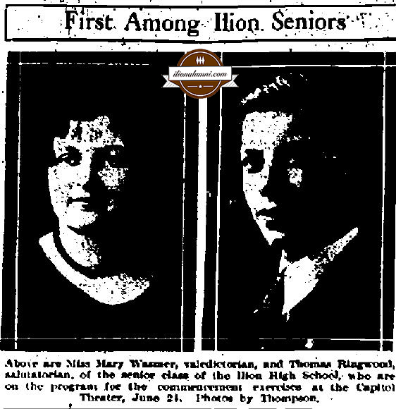 The Utica Observer Dispatch - IHS Class of 1930 Tops in Class