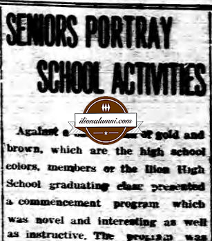 The Ilion Sentinel -  IHS Class of 1934