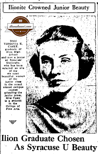 Utica Daily Observer -  Ilion Graduate Chosen As Syracuse U Beauty - Class of 1934