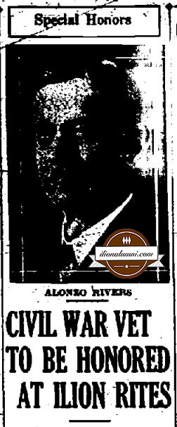 Utica Observer Dispatch - Civil War Vet Alonzo Rivers - 1936