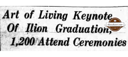 The Ilion Sentinel IHS Graduation Plans 1938