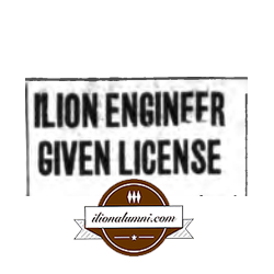 The Evening Telegram - IHS Class of 1941 - Ilion Engineer Given License