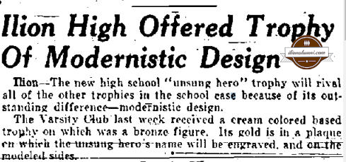 The Utica Observer - IHS Class of 1941 - Ward Cole