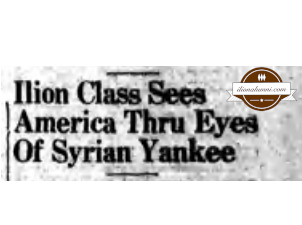 Ilion Sentinel - IHS 1942 - Ilion Class Sees America Thru Eyes Of Syrian Yankee
