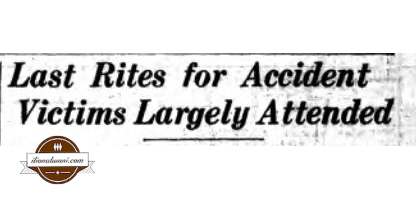 The Ilion Sentinel - IHS 1942 - Last Rites for Accident Victims Largely Attended
