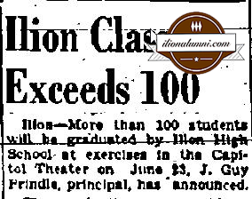 The Utica Observer IHS Graduation 1942