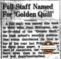 The Ilion Sentinel - IHS 1944 - Andy Honored In HS Year Book