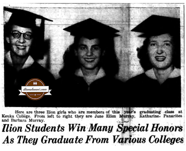 Utica Daily Observer - IHS 1944 - Ilion Students Win Many Special Honors As They Graduate From Various Colleges
