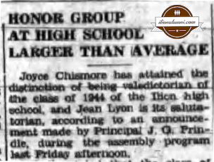 The Ilion Sentinel IHS 1944 Commencement