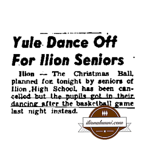 The Ilion Sentinel - IHS 1944 - Yule Dance Off for Ilion Seniors