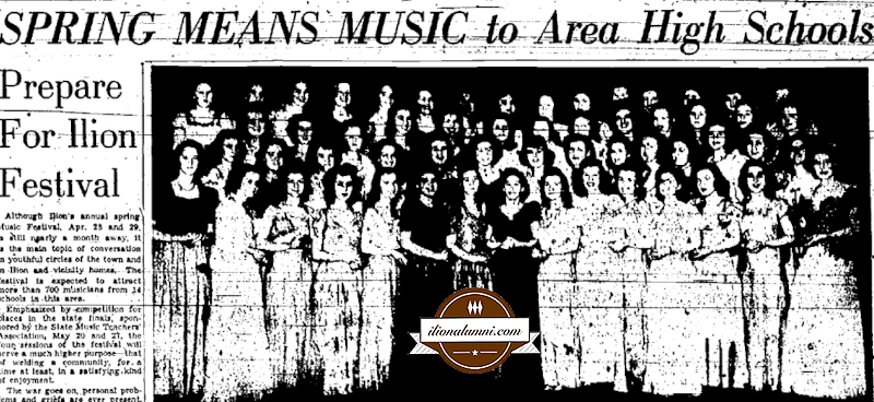 Utica Daily Observer - IHS 1944 - Spring Means Music To Area High Schools