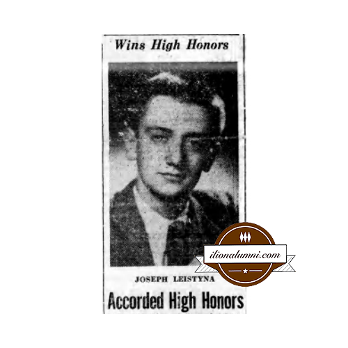 The Ilion Sentinel - Joseph Leistyna Accorded High Honors Ilion Class 1948